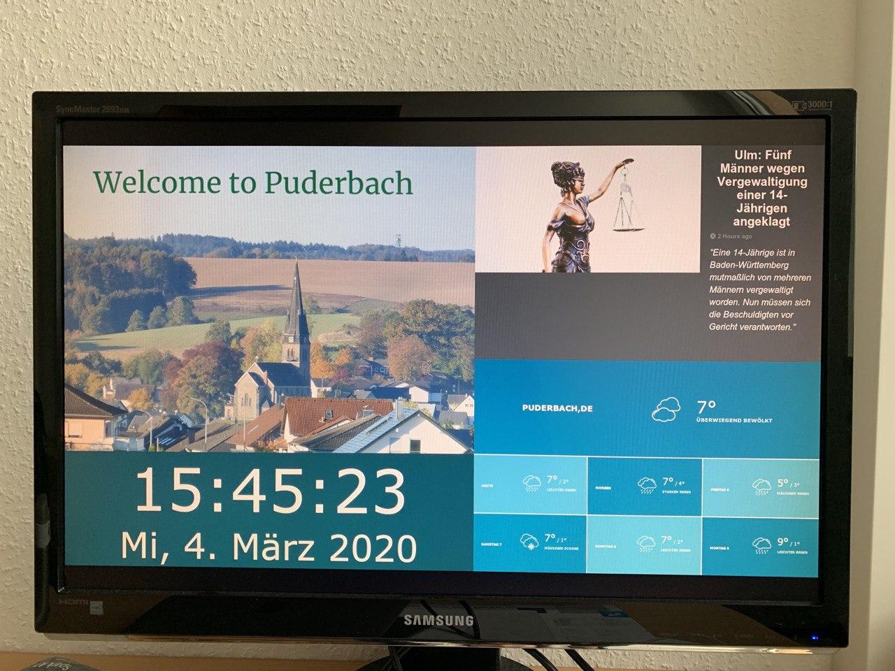 Testing the Digital Signage Testing the Digital Signage