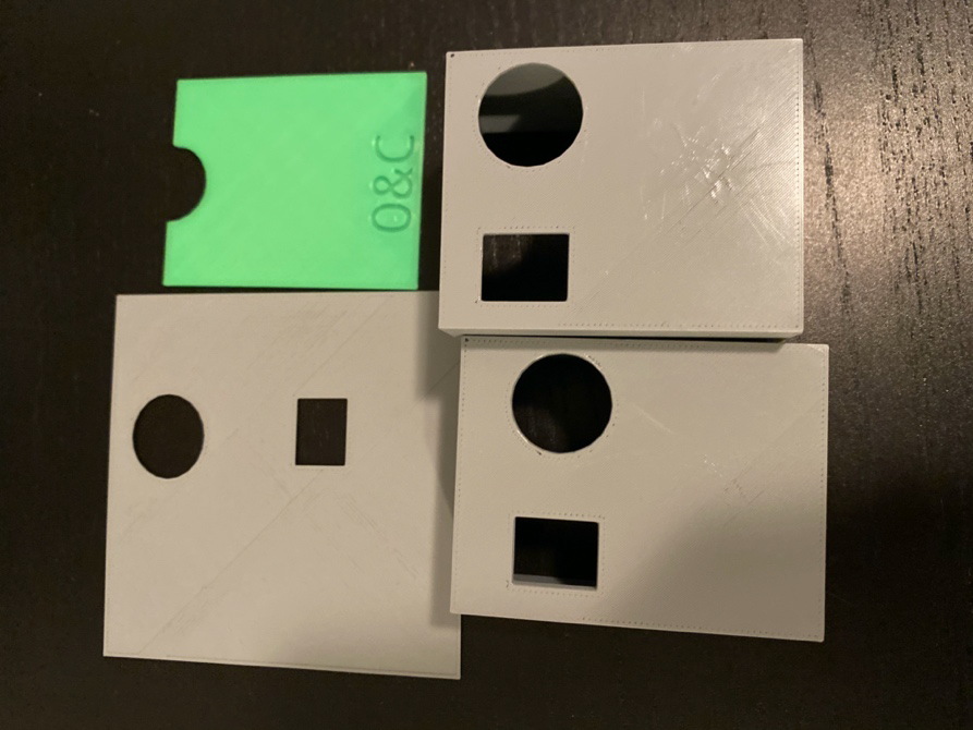 3D printing attempts and drafts